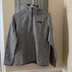 Gray Patagonia 1/4 Zip Pullover